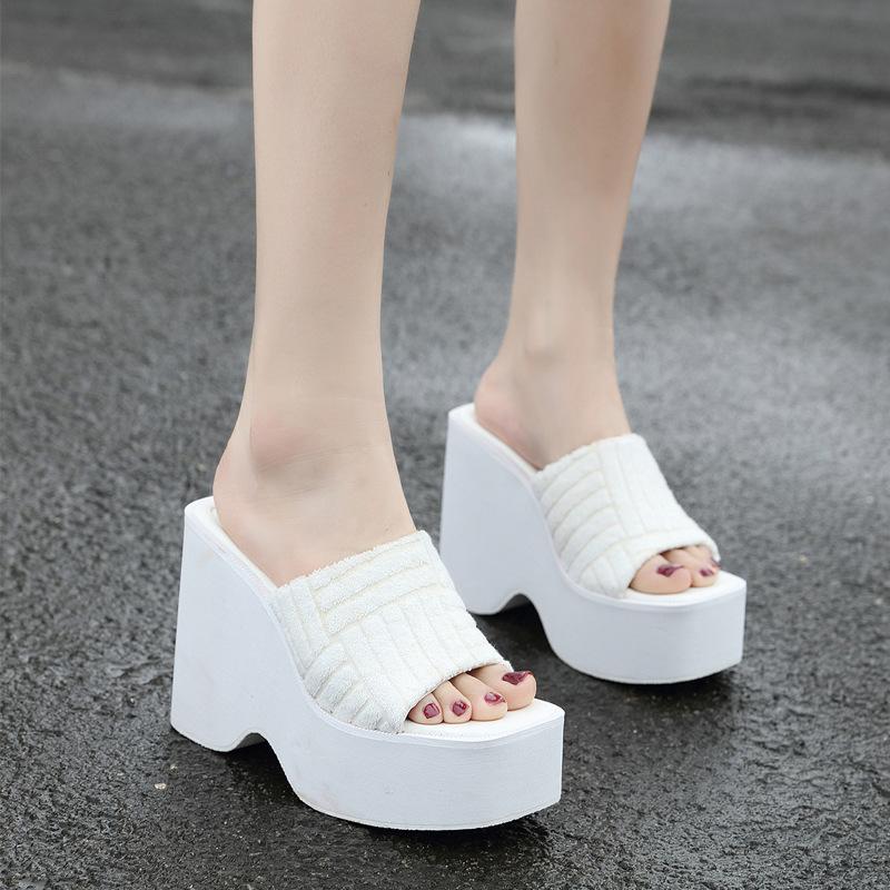 Minimalist Wedge Slide Sandals Newgew