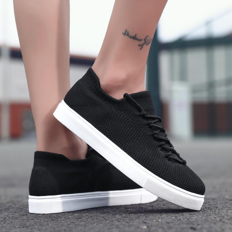 Front Lace-up Flying Knit Sports Casual Sneakers Newgew