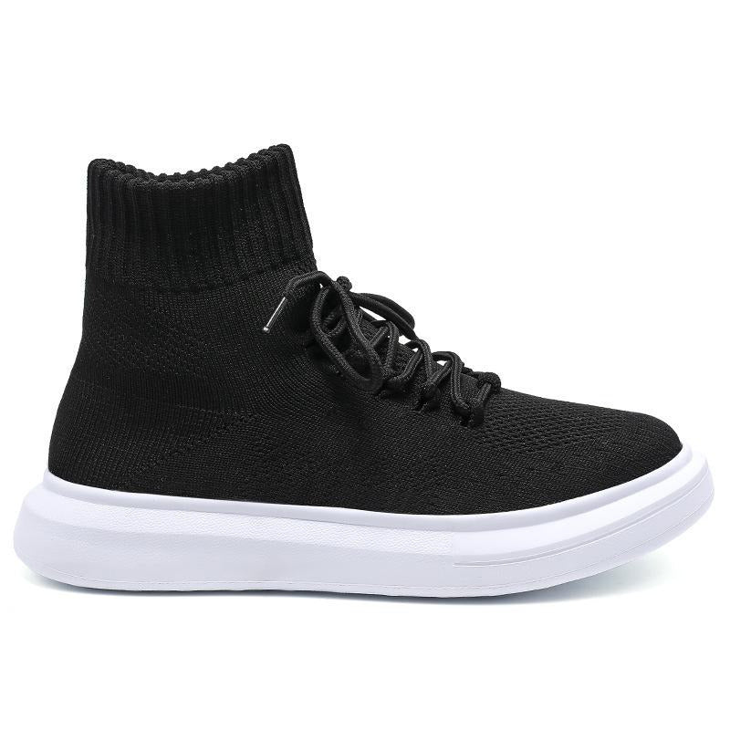 Front Lace-up Flying knit Casual Sneakers Newgew