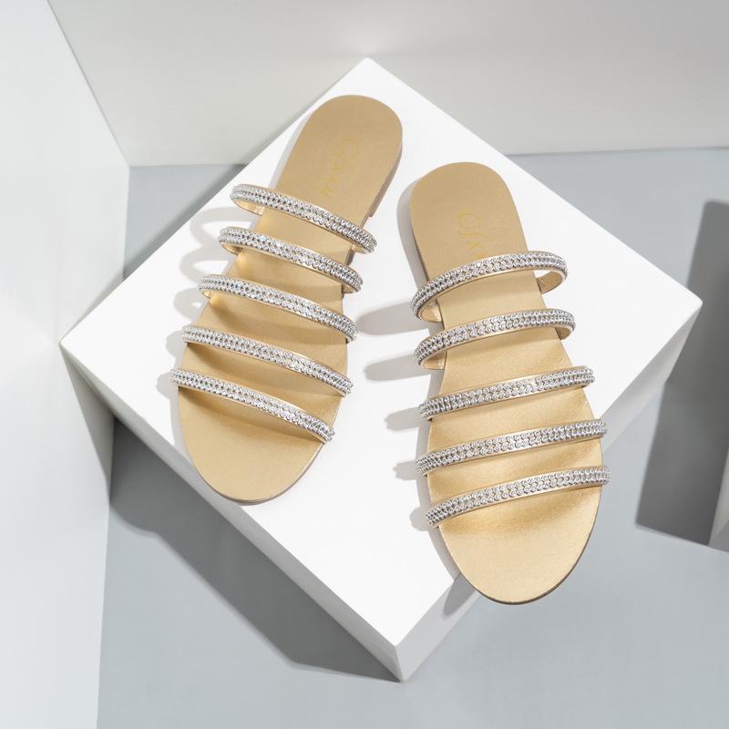 Hollowed Out Flat Sandals Newgew