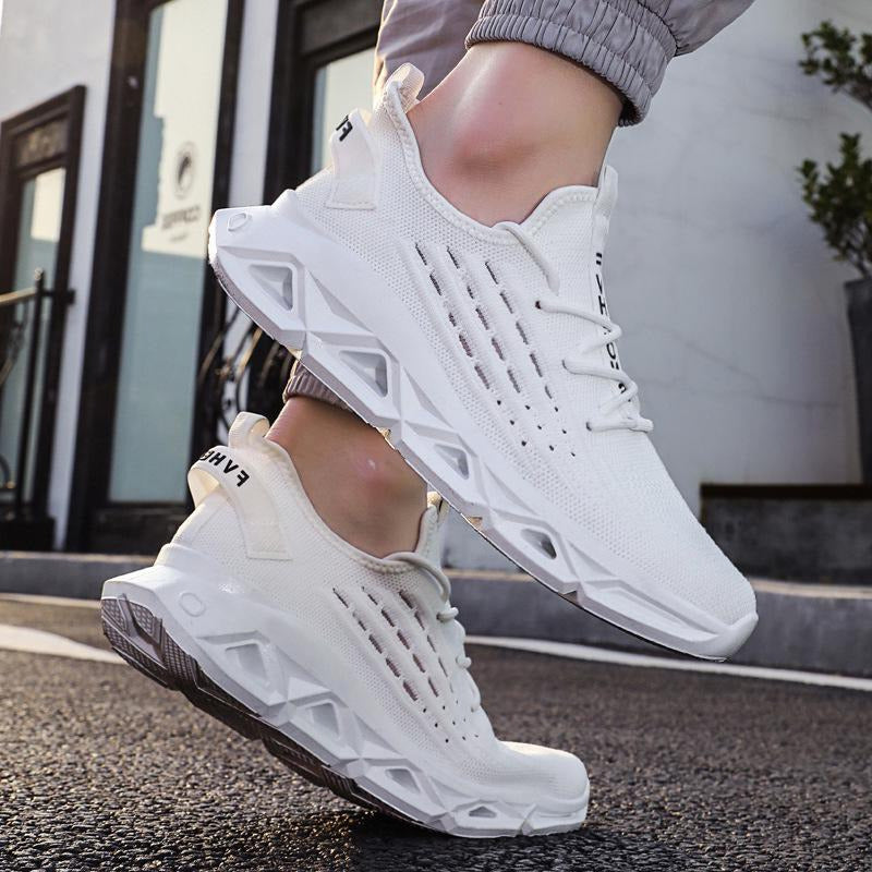 Fashionable Breathable Minimalist Lace-up Sneakers Newgew