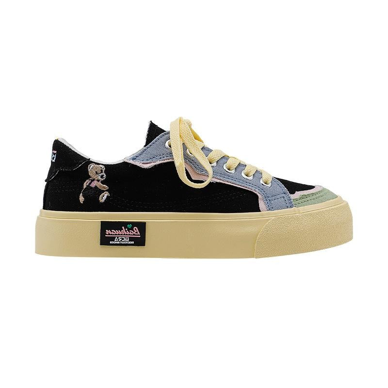 Color Block Canvas Sneakers Newgew