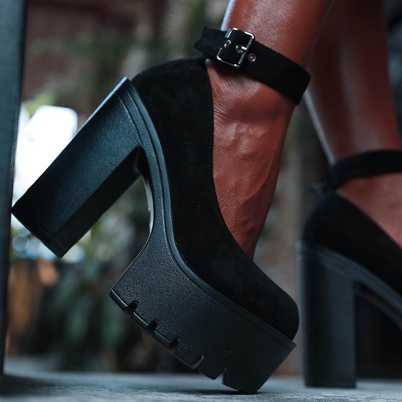 Waterproof Platform Thick High Heels Newgew