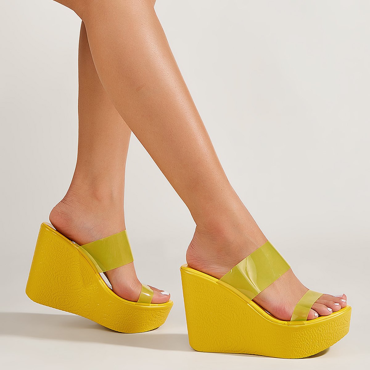 Slope Heeled Thick Soled Waterproof Platform High-heeled Sandals Newgew
