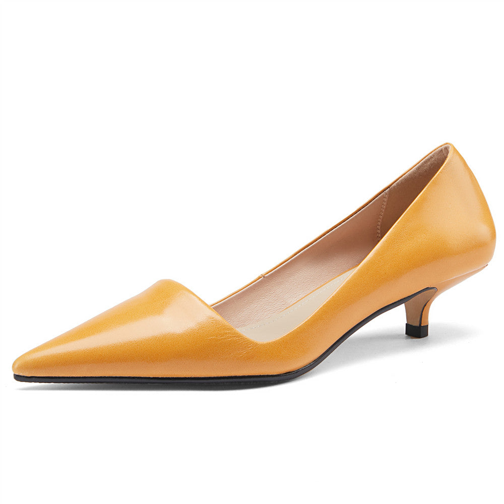 Xyla Handmade Pointy Toe Kitten Heels Newgew