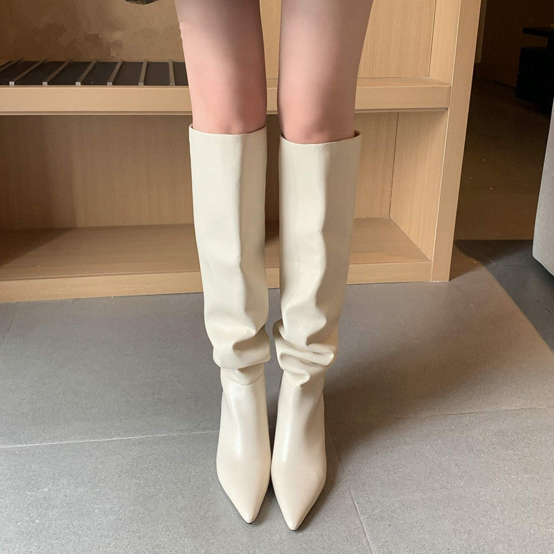 Vortex Kitten Heel Knee High Boots Newgew