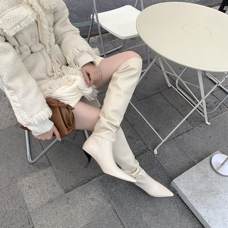 Vortex Kitten Heel Knee High Boots Newgew