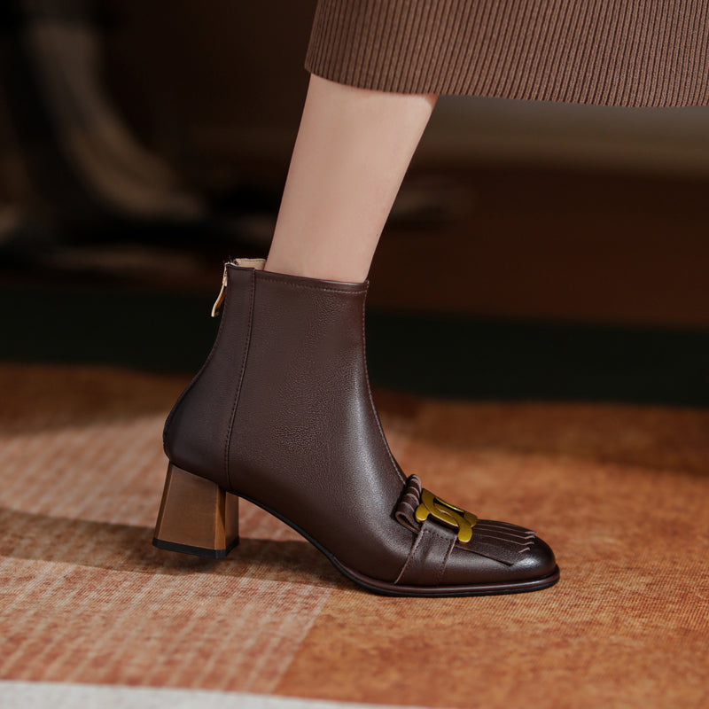 Brianna Low Heeled Ankle Boots Newgew