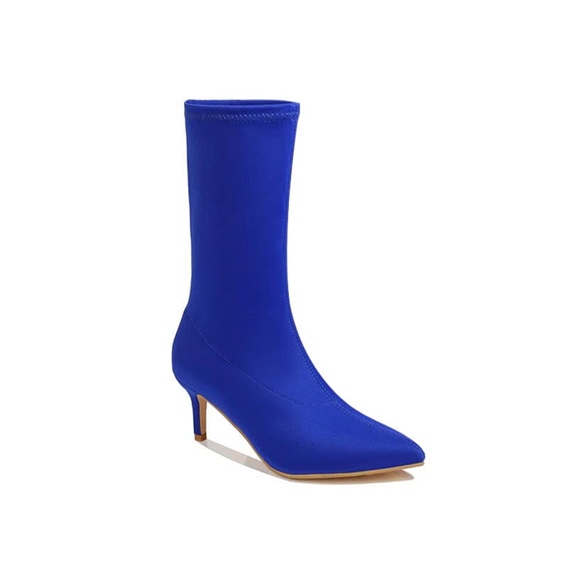 Minimalis Solid Color Knit Boots Newgew