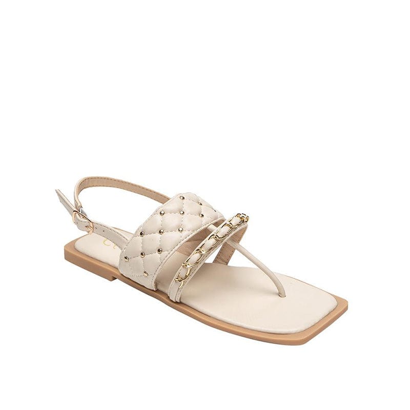 Rivet Chain Flat Sandals Newgew