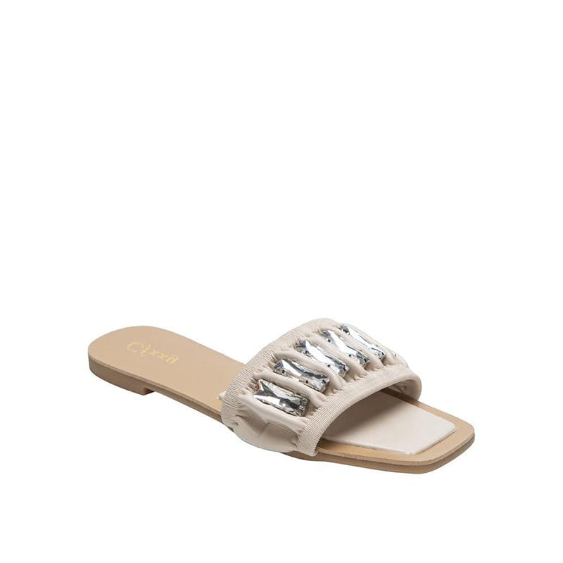 Rhinestone Leisure Flat Sandals Newgew