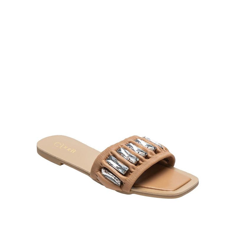Rhinestone Leisure Flat Sandals Newgew
