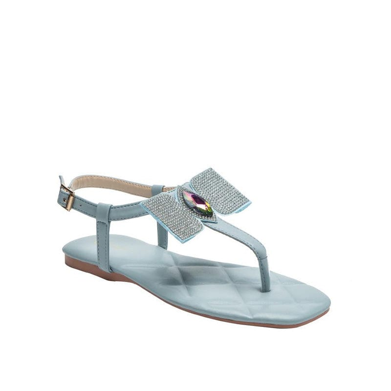 Rhinestone Flat Sandals Newgew