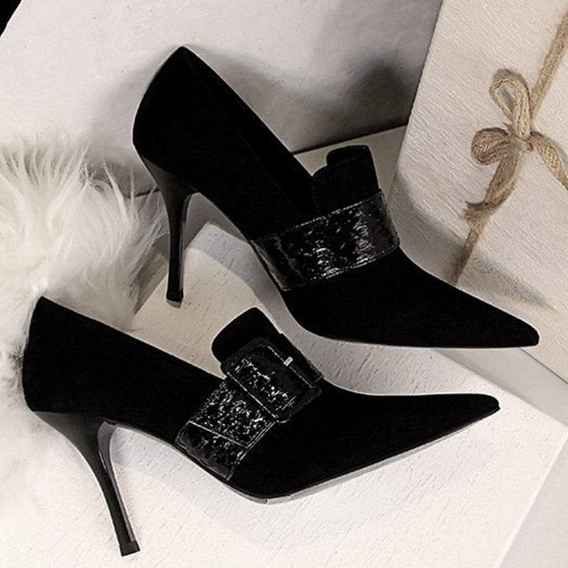 High Heeled Shoes With Deep Lipped Strap Newgew_AL