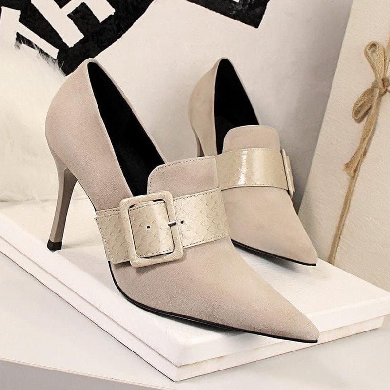 High Heeled Shoes With Deep Lipped Strap Newgew_AL