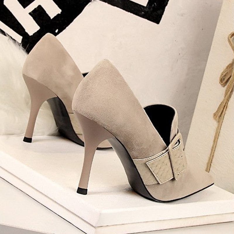 High Heeled Shoes With Deep Lipped Strap Newgew_AL