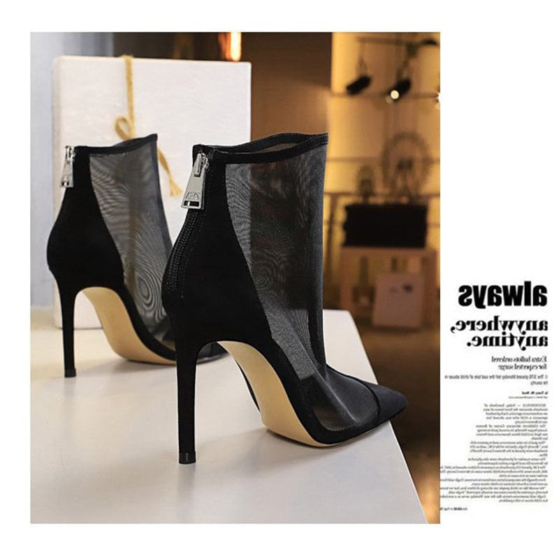 Perspective hollow short boots Newgew-AL