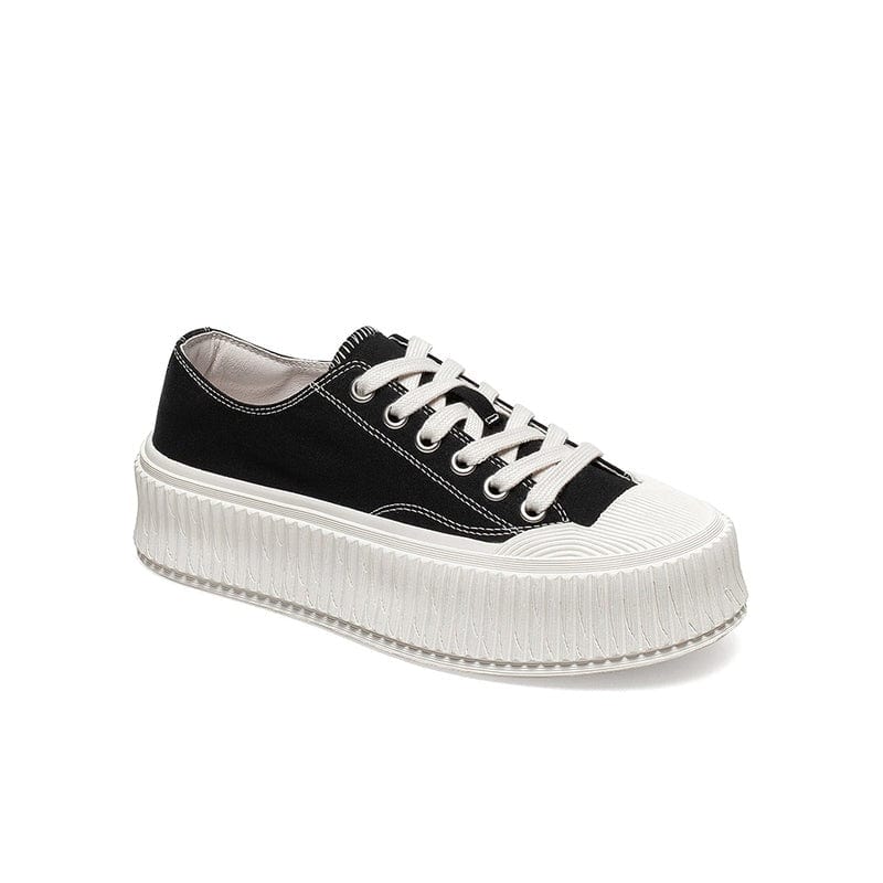 Checkerboard Lace-up Front Skate Shoes Newgew