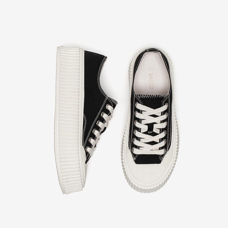 Checkerboard Lace-up Front Skate Shoes Newgew