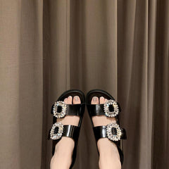 Newbella	Diamond Buckle Casual Sandals Newgew
