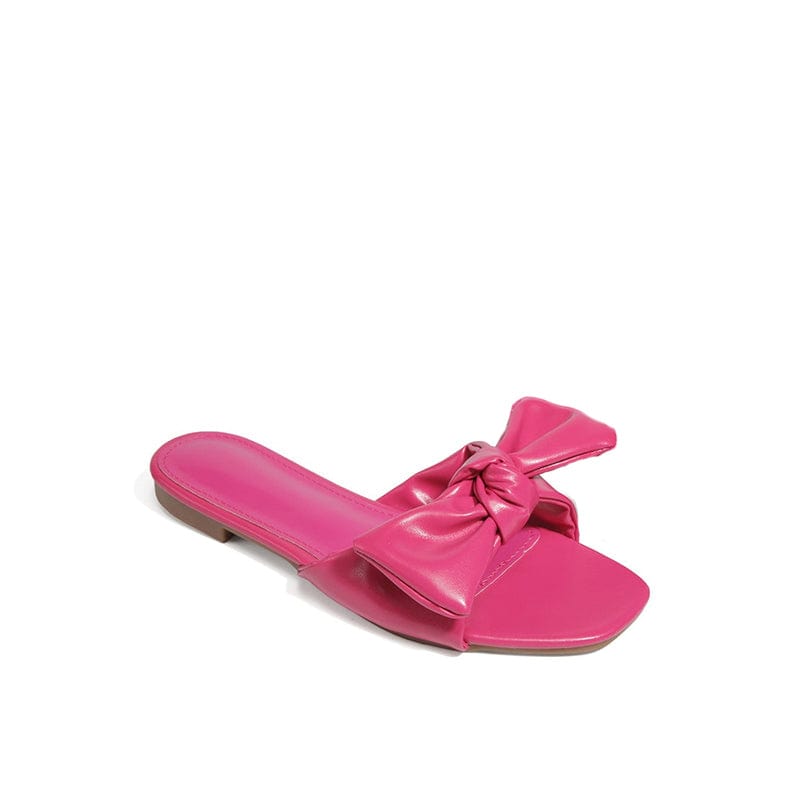 Bow Decor Slide Sandals Newgew