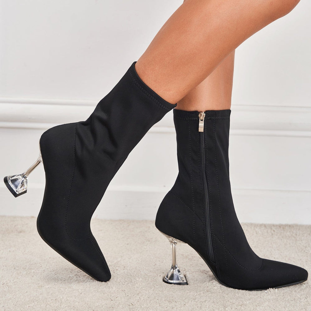 Point Toe Heeled Classic Boots Newgew
