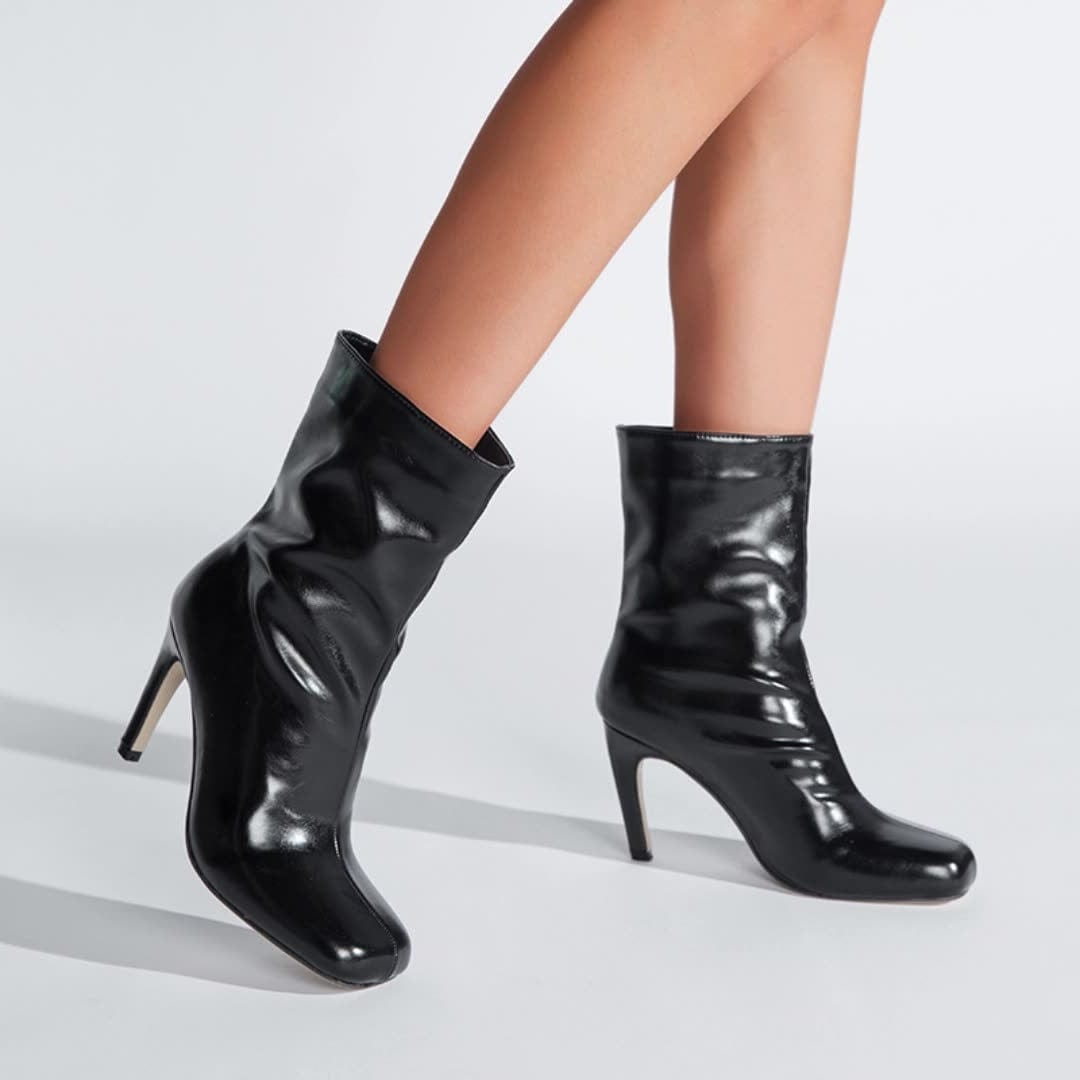 Square Heeled Boots Newgew