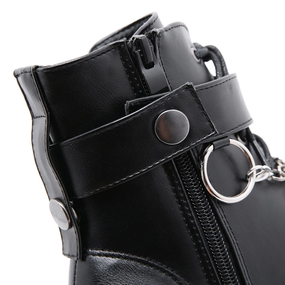 Chain Heeled Martin Boots Newgew