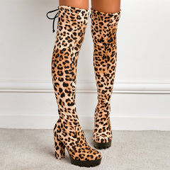 Minimalist Chunky Knee Boots Newgew