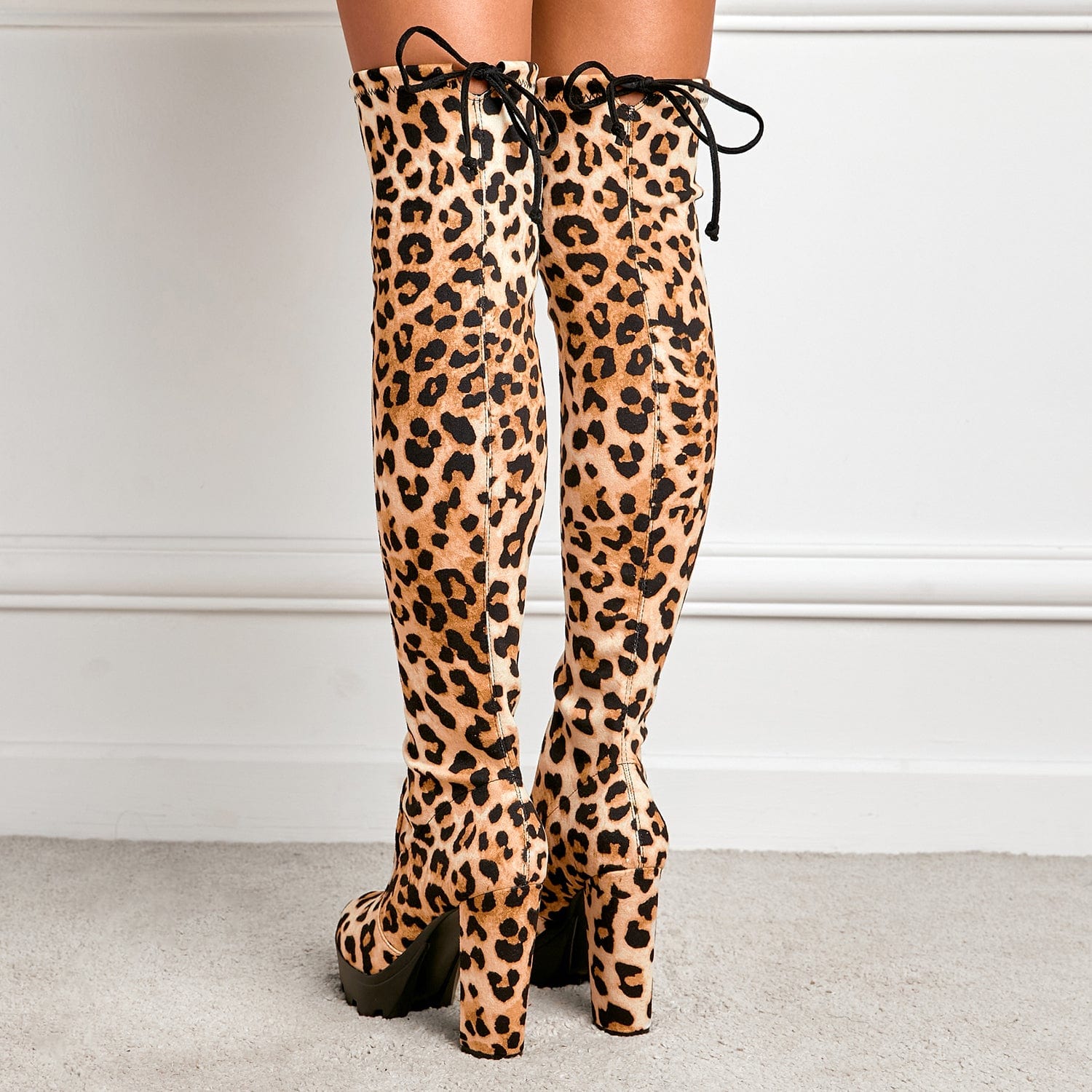 Minimalist Chunky Knee Boots Newgew