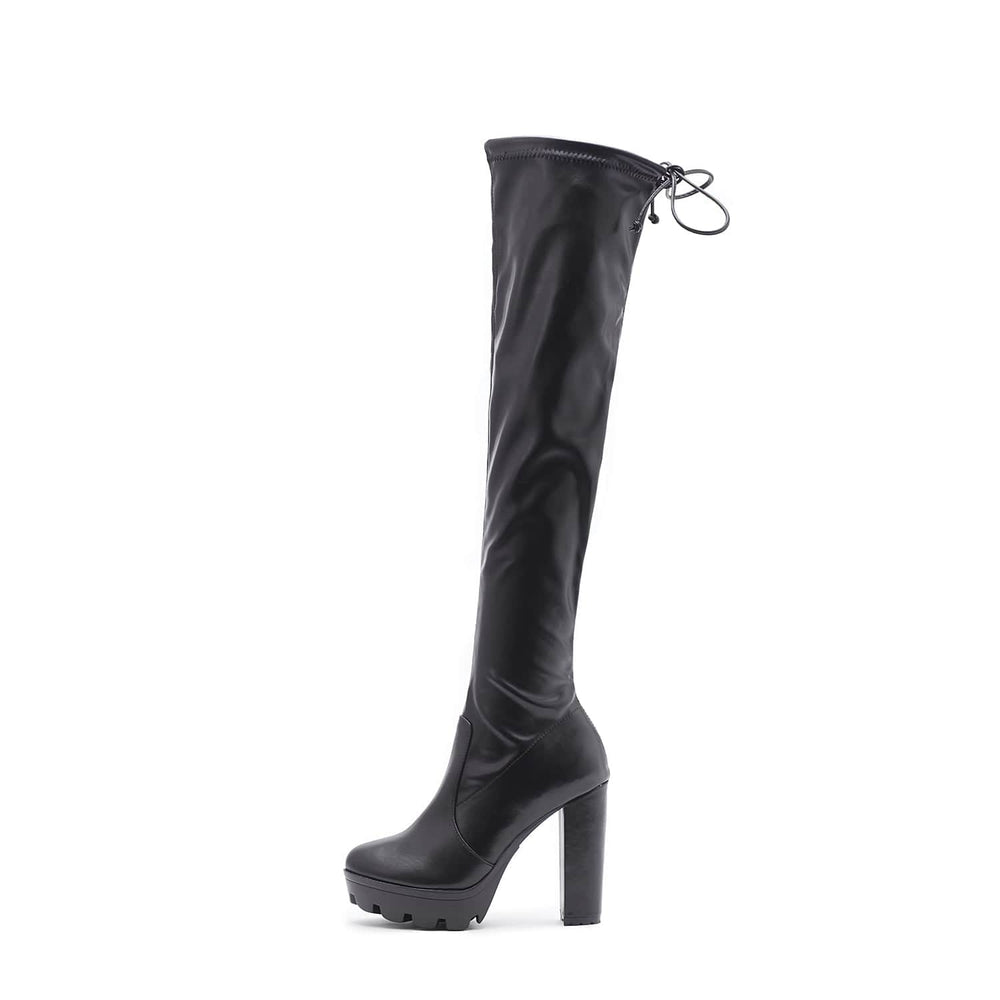 Minimalist Chunky Knee Boots Newgew