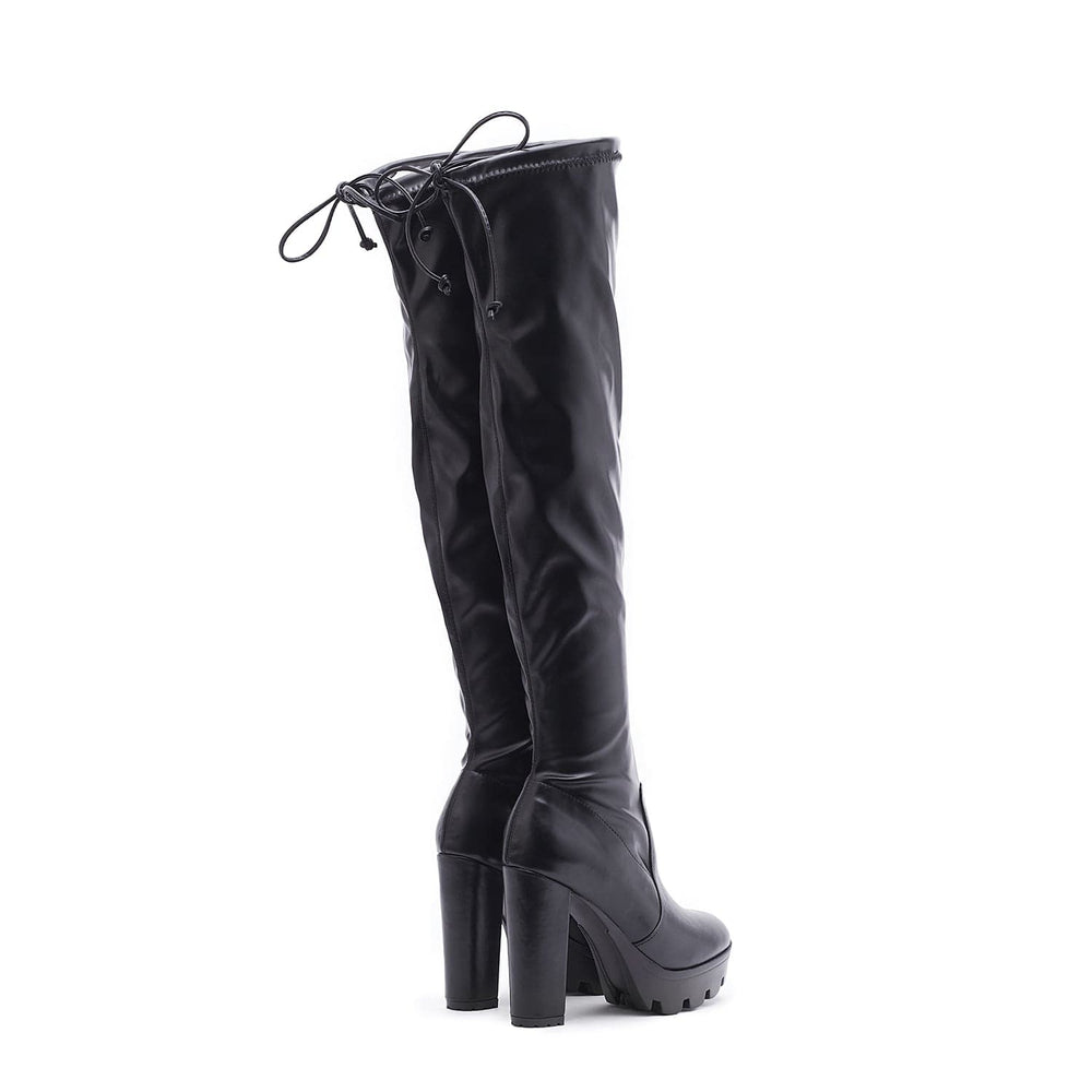 Minimalist Chunky Knee Boots Newgew