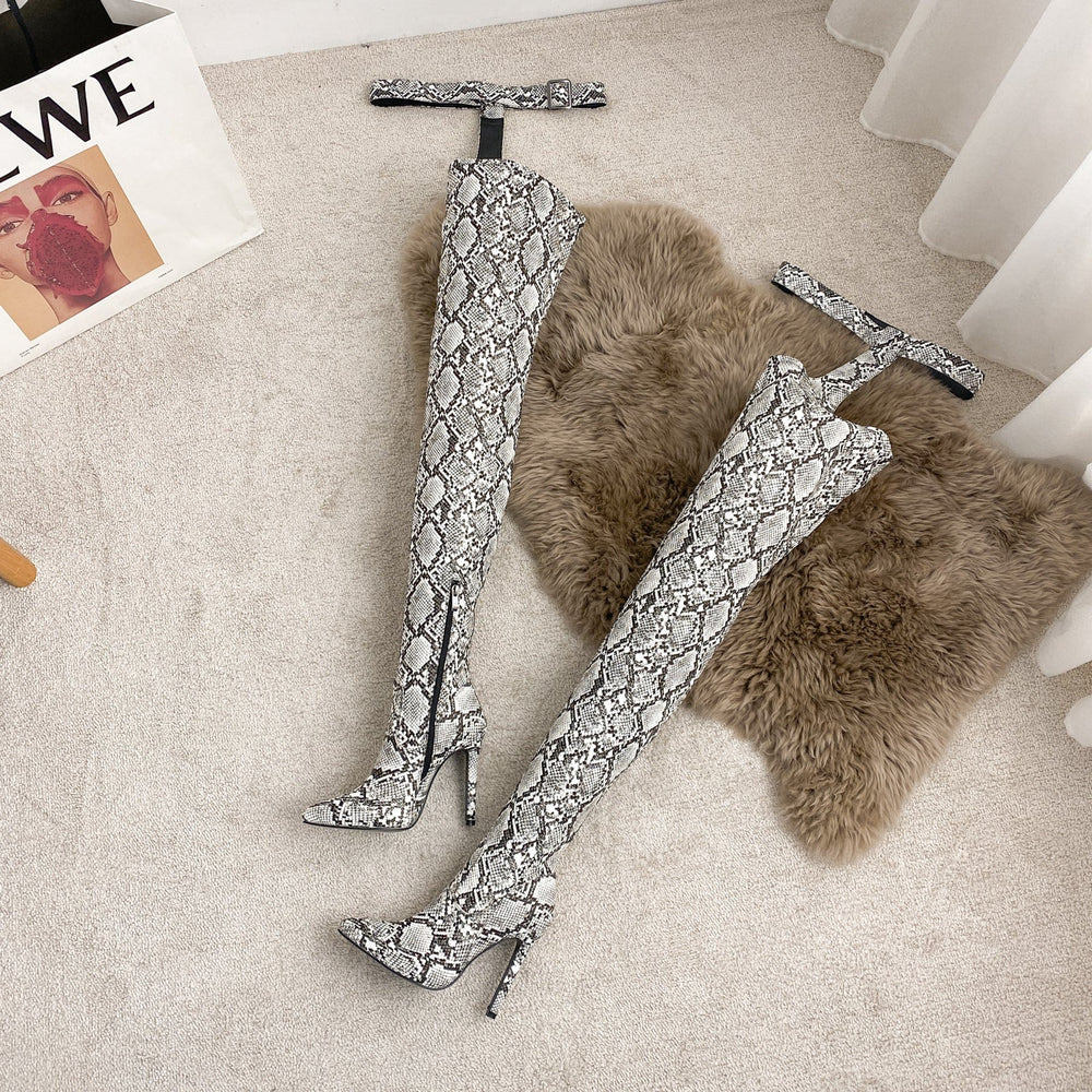 Over Knee Heeled Boots Newgew