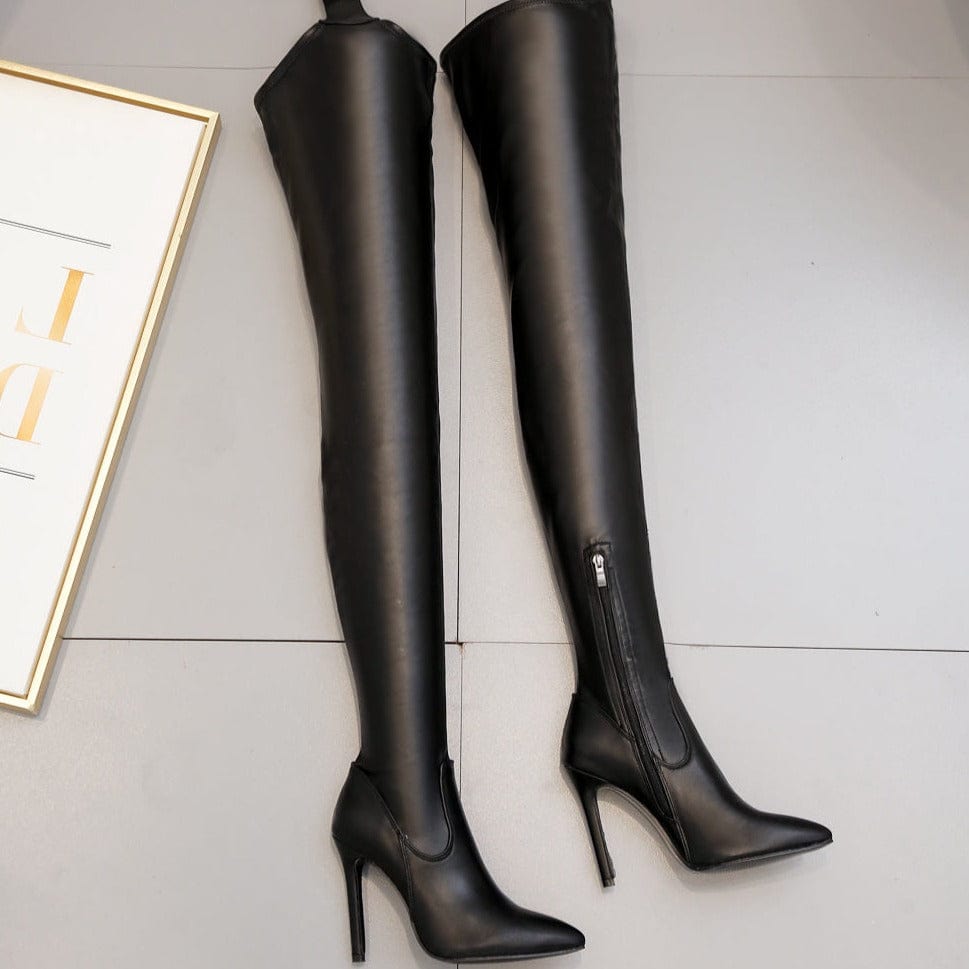 Over Knee Heeled Boots Newgew
