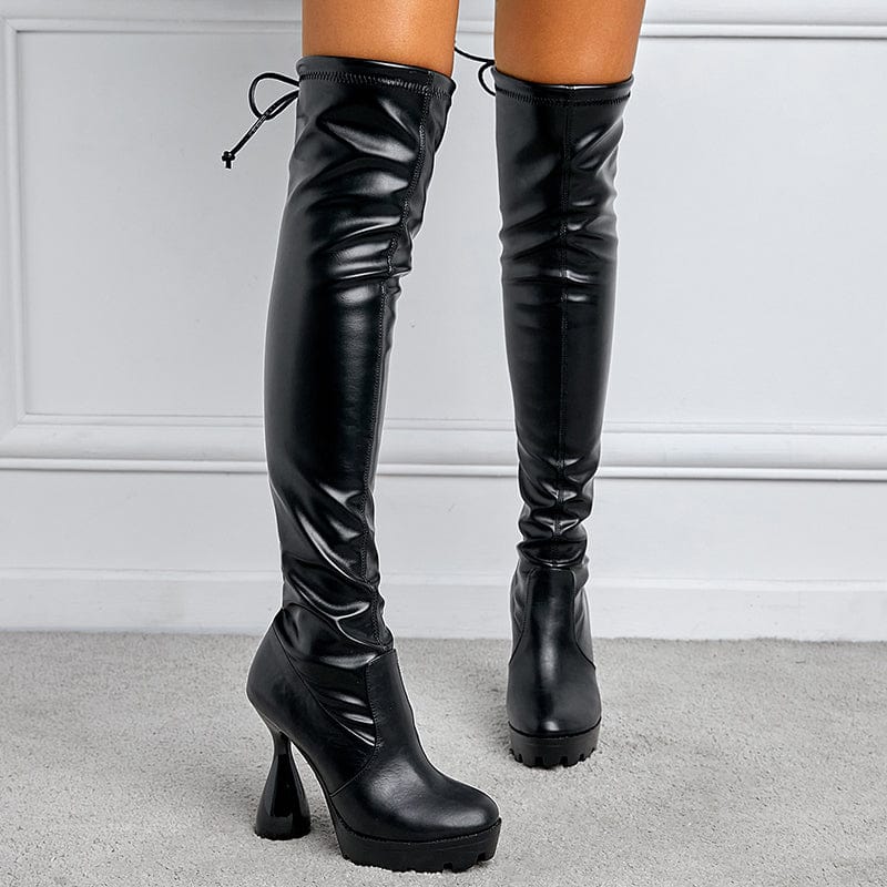 Over Knee Heeled Boots Newgew