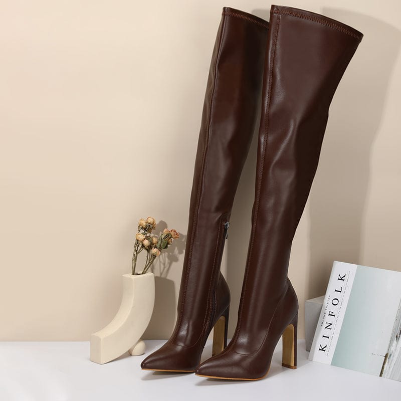 Over Knee Heeled Boots Newgew