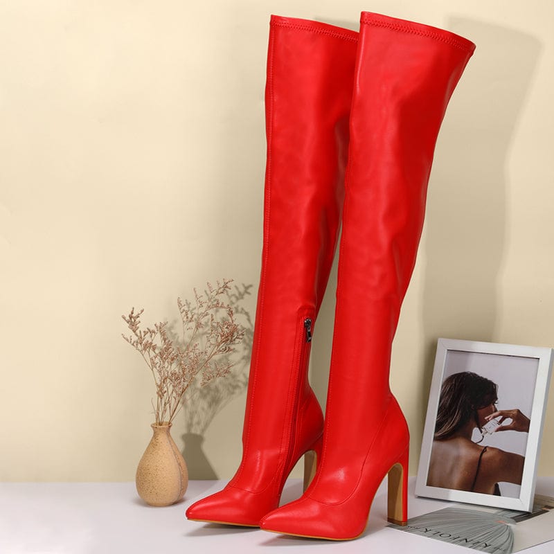 Over Knee Heeled Boots Newgew
