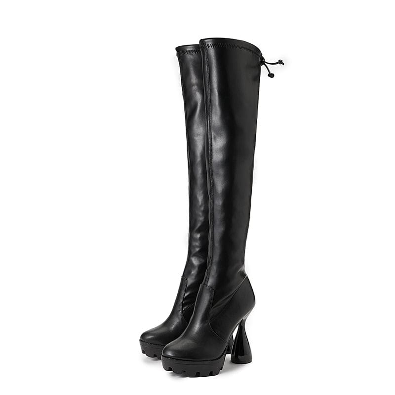Over Knee Heeled Boots Newgew