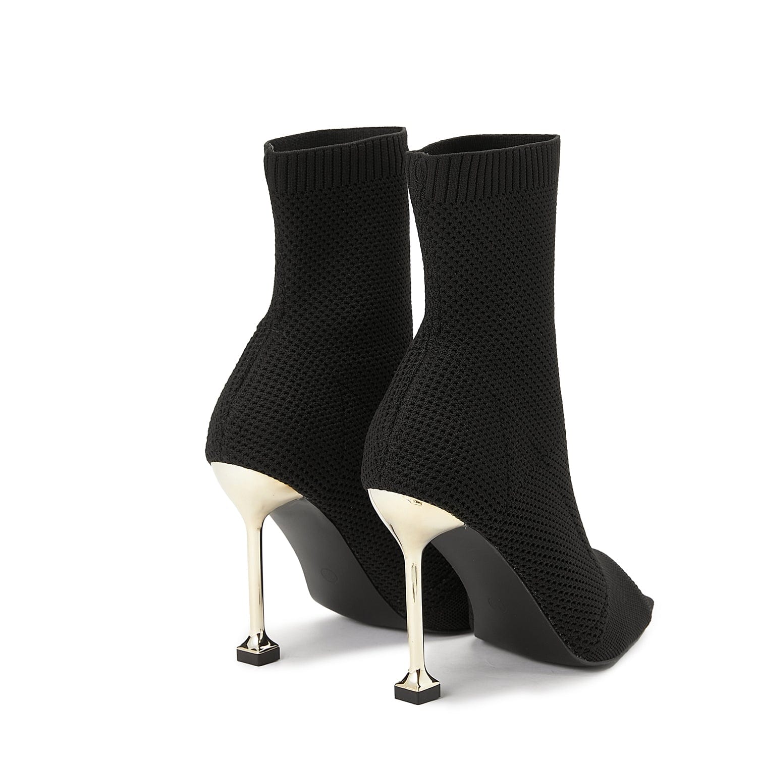 Peep Toe Stiletto Heeled Sock Boots Newgew