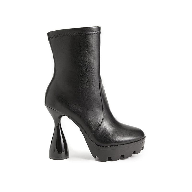 Platform Heeled Booties Newgew