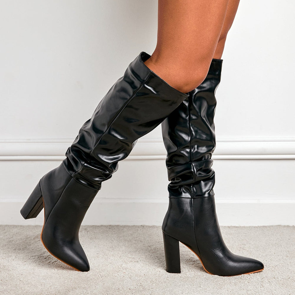 Point Toe Heeled Boots Newgew