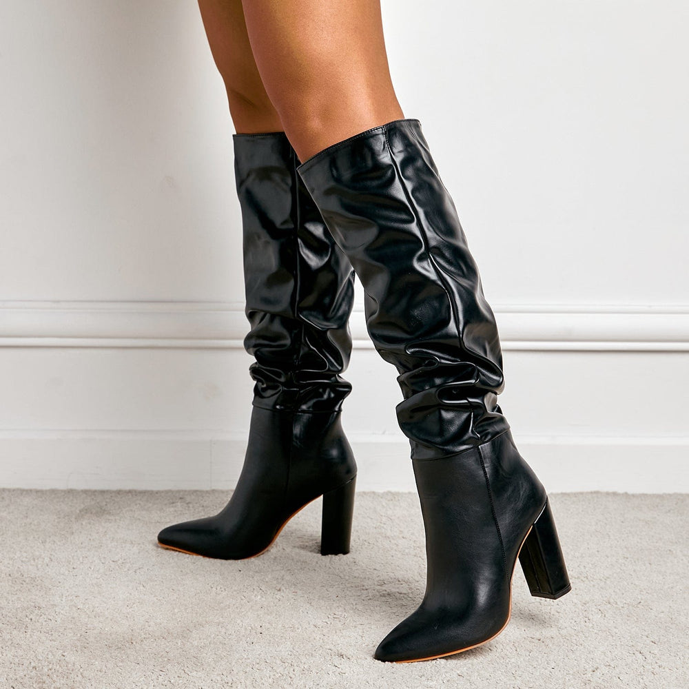 Point Toe Heeled Boots Newgew