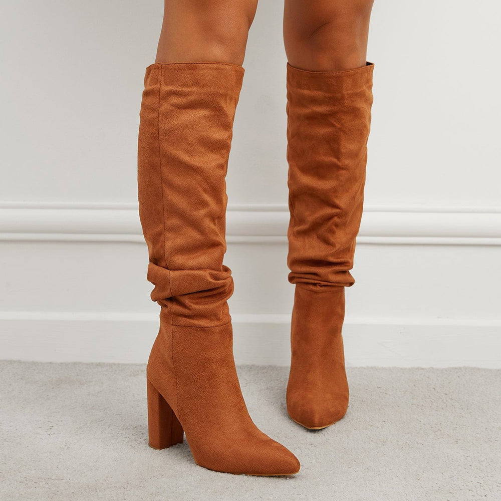 Point Toe Heeled Boots Newgew