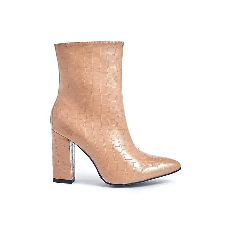 Point Toe Heeled Boots Newgew