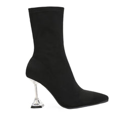 Point Toe Heeled Classic Boots Newgew