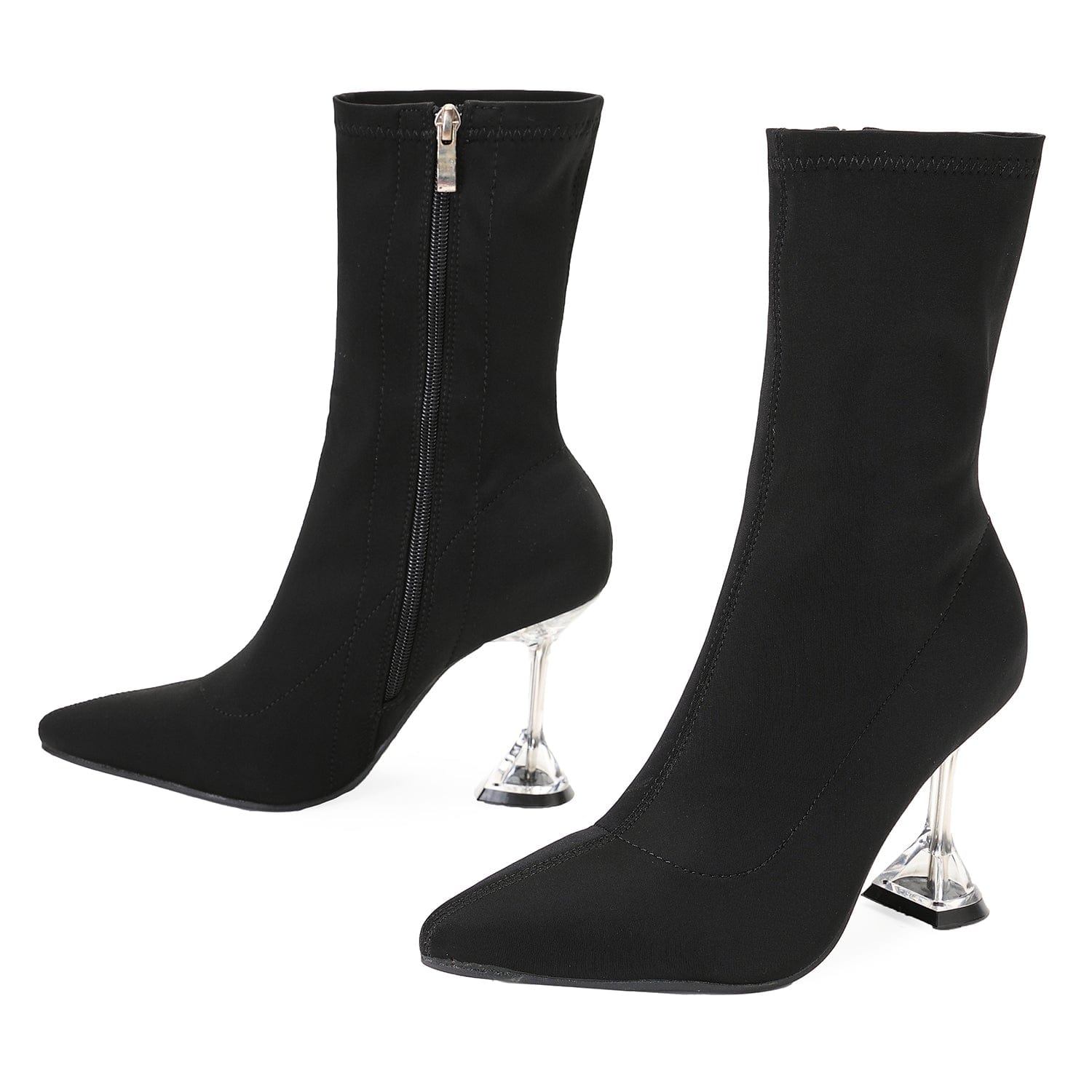 Point Toe Heeled Classic Boots Newgew