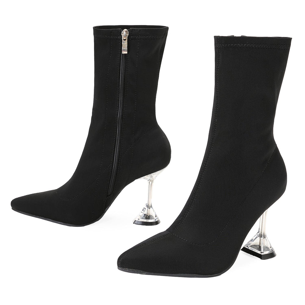 Point Toe Heeled Classic Boots Newgew