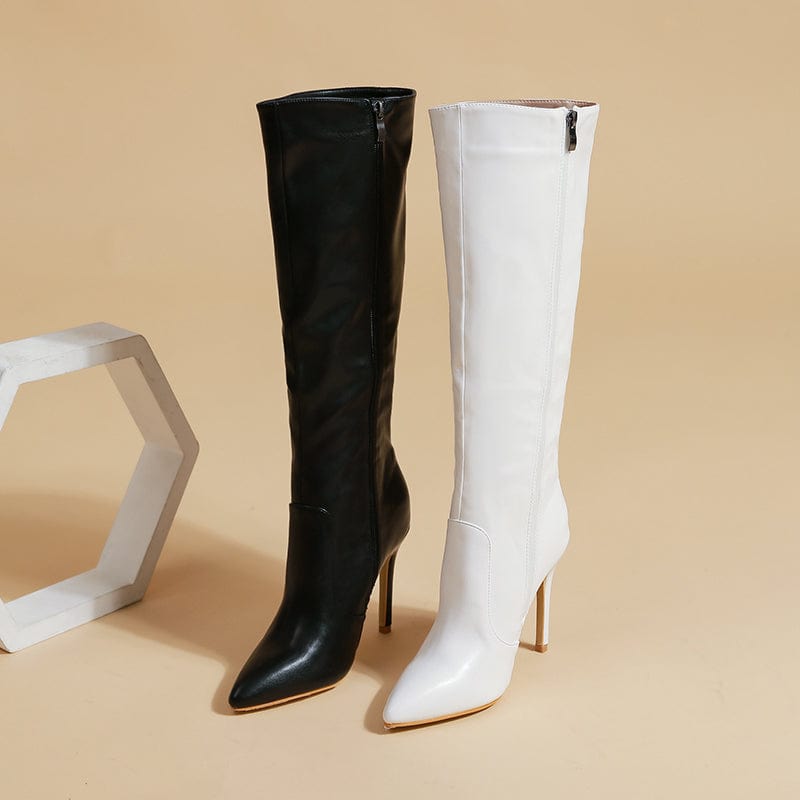 Point Toe Side Zip Boots Newgew
