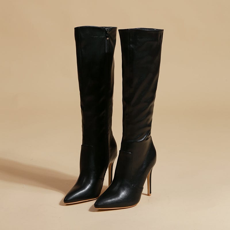Point Toe Side Zip Boots Newgew