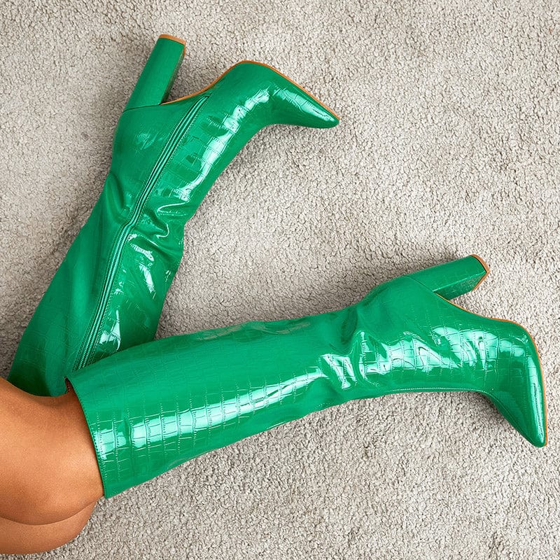 Pointed Heeled Boots Newgew